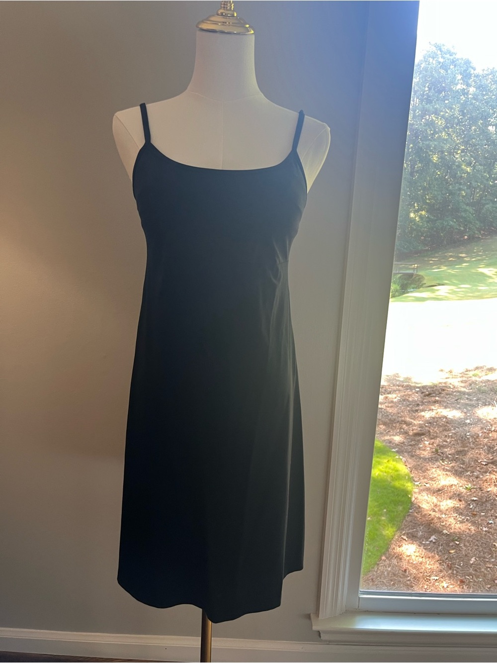 Black Slip Chemise - Women’s Dress soft buttery fabric ~ small- above knee